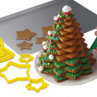 Moule à Biscuits en Plastique en forme d'Arbre de Noël ( 6 Pièces)