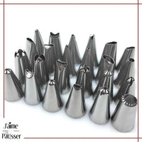 assortiment douille patisserie acier inox