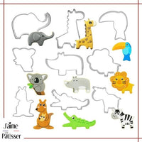 Emporte Piece Sablé Animaux de la Savane (Lot de 9)