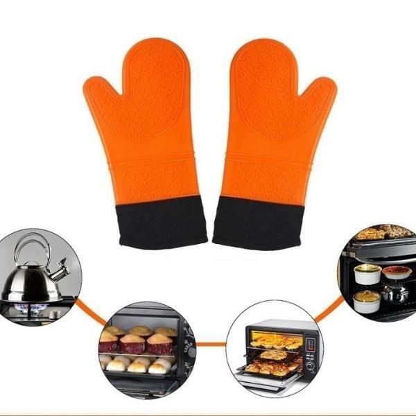 Set de cuisine gant de cuisine - manique LINE Orange