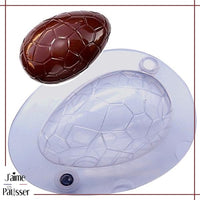 moule polycarbonate 3d - oeuf de paques en chocoloat