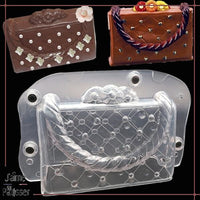 moule polycarbonate 3d en sac a main en chocolat