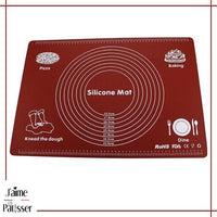 tapis silicone patisserie marron