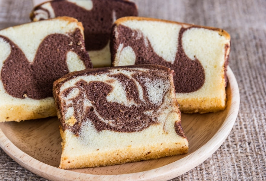 gateau marbré comme le savane de brossard
