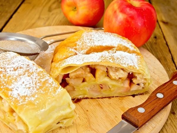 apple strudel ou aux pommes recette alsacienne