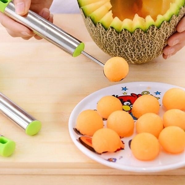Couteau et Cuillère à Melon (Set de 3) - Decoupe Fruit