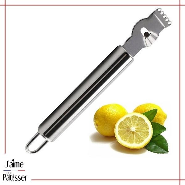 couteau zesteur citron pour tarte