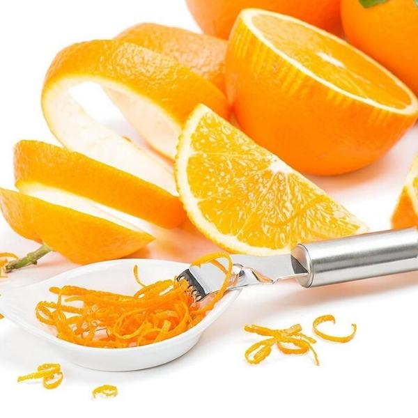 couteau zesteur orange et citrons