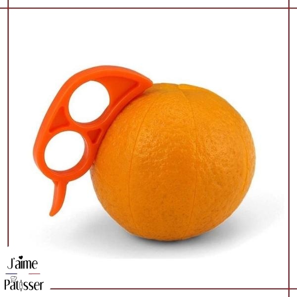 Couteau épluche orange Inox, Materiel-horeca