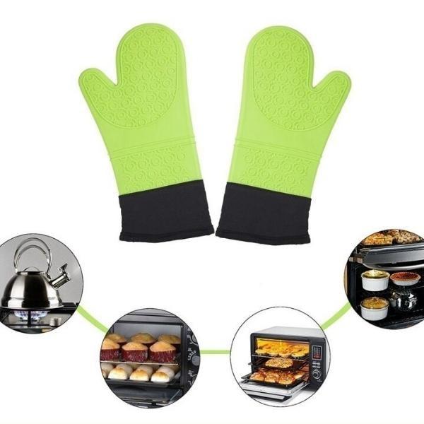 Mnsruu Tiger Ensemble Gant De Cuisine Résistant à La Chaleur Pour La Cuisson Et Le Barbecue Rose