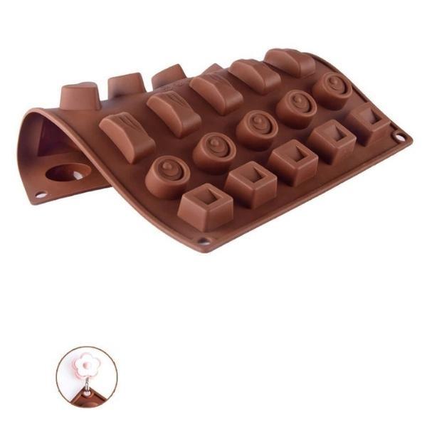 Moules à chocolat 3D en silicone (2 pièces), moules de qualité alimentaire,  moules de bar antiadhésifs avec 2 styles différents, mini moule