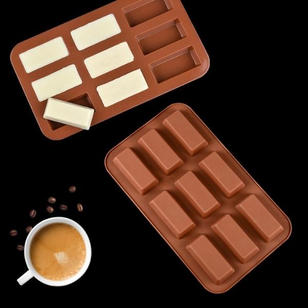 Moule Chocolat Dubai Moule Silicone Tablette Chocolat 2 Pièces + Grattoir - Antiadhésif, Pour Four Et Congélation Cuisine DIY