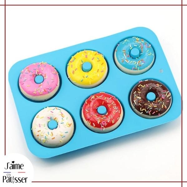 Moule à donut en silicone, 6 trous,Moule silicone Beignets Cake factory  Pour Les gâteaux,Biscuits,Bagels,Muffins,accessoire cookeo (2 pièces) :  : Cuisine et Maison