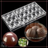 moule polycarbonate 3d boule chocolat