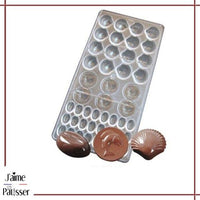 moule chocolat polycarbonate 3d en poisson ou coquillage