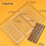 moule tablette chocolat polycarbonate 3d