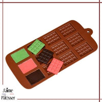 petite tablette de de chocolat en moules silicone