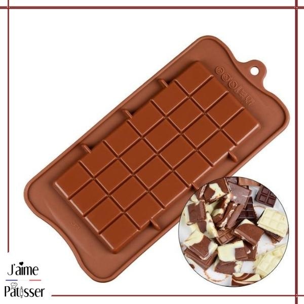 Moule silicone chocolat 2 tablettes - cooketi