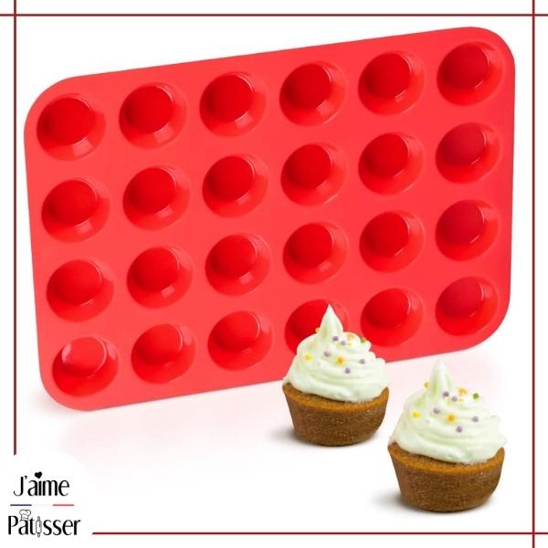 Moule Muffins Silicone - Lot de 24 Moules à Cupcakes Moule Cupcake