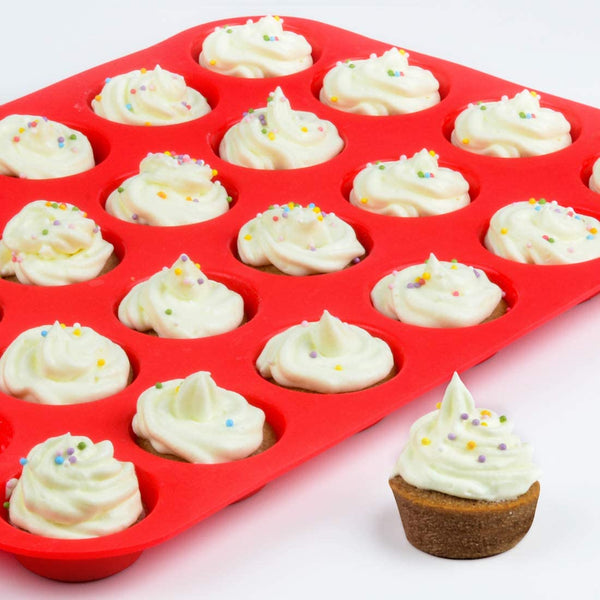 Moule a Muffin & Moule Cupcake Professionnel: Silicone, individuel, plat