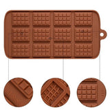 moule silicone carrés de chocolat au lait