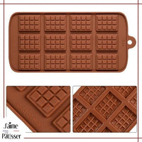 moule silicone carrés de chocolat et tablette sans bpa