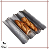 Meibum – moule rond perforé antiadhésif en Silicone pour Baguette et petit  pain, doublure de cuisson, poêle à pain
