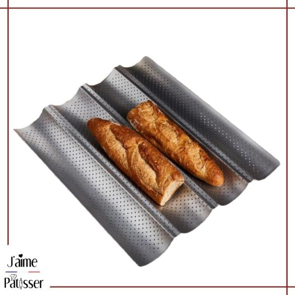 Moule à pain français avec 2 fentes, moule à pain français en acier  inoxydable, moule à pain antiadhésif, outils de cuisson de baguette