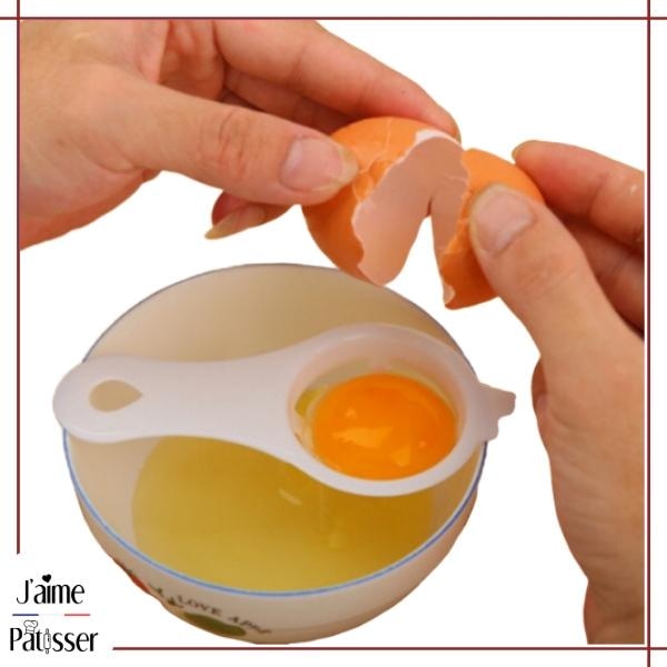 Séparateur d'oeufs En céramique Jaune d'œuf Séparateur blanc Mignon  Séparateur de jaune d'œuf Dessin animé Mignon