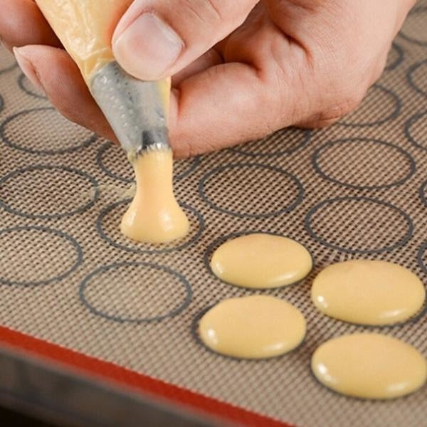 Silpat Tapis de cuisson circulaire en silicone anti-adhésif pour