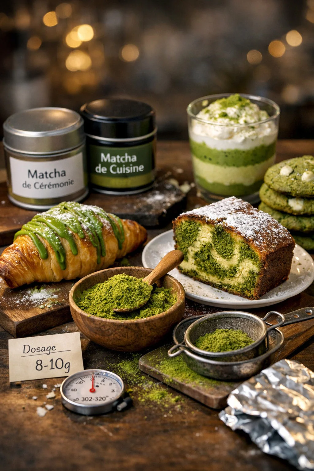 Le guide du Matcha en pâtisserie : comment choisir et doser son thé ?